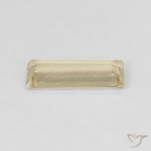 Color-Change Diaspore Gemstone in 8.7 x 3.9 mm Size for Sale, Color-Change Diaspore Stone in Light Yellow Color