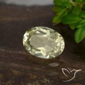 0.65 ct Yellow Color-Change Diaspore Stone, Natural Color-Change Diaspore in Oval Facet Shape for Sale