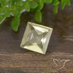 0.66 ct Yellow Color-Change Diaspore Stone, Natural Color-Change Diaspore in Princess-Cut Shape for Sale