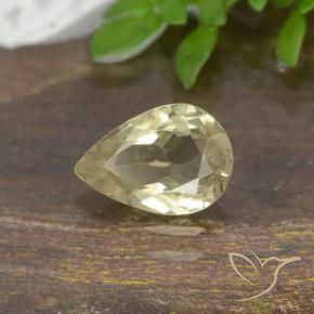 0.79 ct Yellow Color-Change Diaspore Stone, Natural Color-Change Diaspore in Pear Facet Shape for Sale