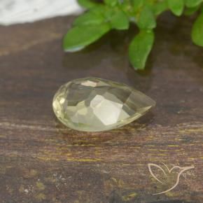 Color-Change Diaspore Gemstone in 7.7 x 5.3 mm Size for Sale, Color-Change Diaspore Stone in Light Yellow Color