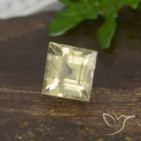 0.82 ct Yellow Color-Change Diaspore Stone, Natural Color-Change Diaspore in Square Step-Cut Shape for Sale