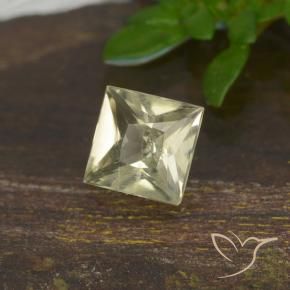 0.50 ct Yellow Color-Change Diaspore Stone, Natural Color-Change Diaspore in Princess-Cut Shape for Sale