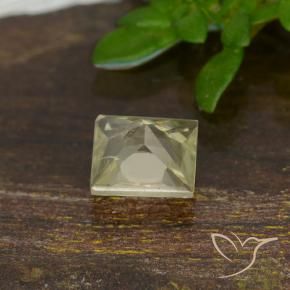 Color-Change Diaspore Gemstone in 4.6 x 4.6 mm Size for Sale, Color-Change Diaspore Stone in Light Yellow Color