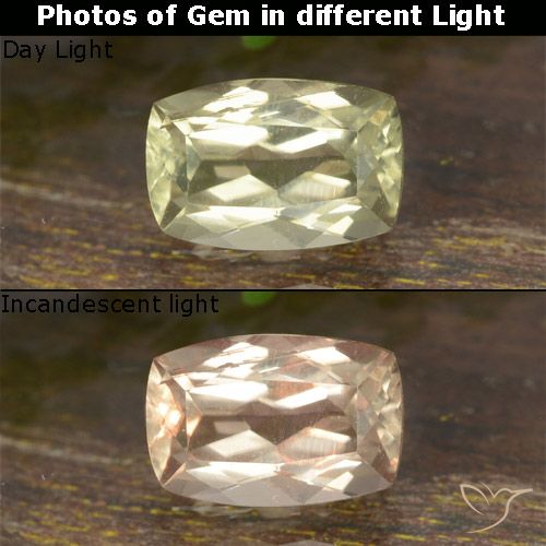 Diaspro cangiante giallo taglio cuscino da 0,75 ct dalla Turchia, dimensione 6,5 x 4,4mm, pietra preziosa naturale non trattati , purezza VVS-VS, Diaspro cangiante Taglio a cuscino da 1 pz, durezza Mohs di 6,5 - 7 adatto per gioielli da indossare ogni giorno, Photo A