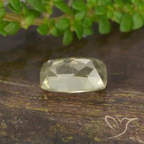 Color-Change Diaspore Gemstone in 6.5 x 4.4 mm Size for Sale, Color-Change Diaspore Stone in Pale Yellow Color