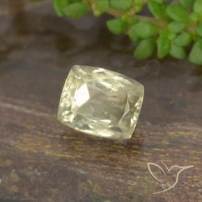 0.83 ct Yellow Color-Change Diaspore Stone, Natural Color-Change Diaspore in Cushion-Cut Shape for Sale
