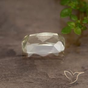 Color-Change Diaspore Gemstone in 7.7 x 4.3 mm Size for Sale, Color-Change Diaspore Stone in Very Light Yellow Color