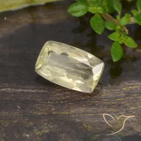 0.78 ct Yellow Color-Change Diaspore Stone, Natural Color-Change Diaspore in Cushion-Cut Shape for Sale