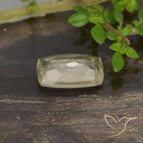 Color-Change Diaspore Gemstone in 7.5 x 4.7 mm Size for Sale, Color-Change Diaspore Stone in Very Light Yellow Color