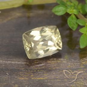 0.92 ct Yellow Color-Change Diaspore Stone, Natural Color-Change Diaspore in Cushion-Cut Shape for Sale