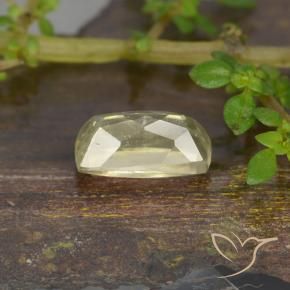 Color-Change Diaspore Gemstone in 7.4 x 4.2 mm Size for Sale, Color-Change Diaspore Stone in Very Pale Yellow Color