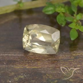 0.94 ct Yellow Color-Change Diaspore Stone, Natural Color-Change Diaspore in Cushion-Cut Shape for Sale