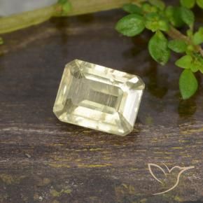0.85 ct Yellow Color-Change Diaspore Stone, Natural Color-Change Diaspore in Octagon Step Cut Shape for Sale