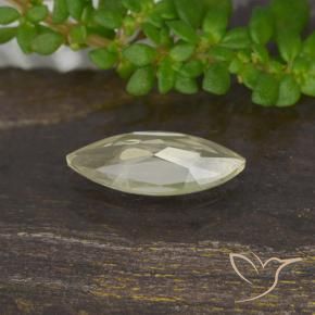 Color-Change Diaspore Gemstone in 9.3 x 4.2 mm Size for Sale, Color-Change Diaspore Stone in Very Light Yellow Color