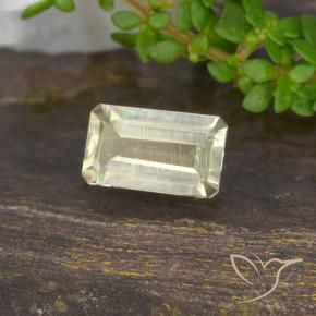 0.61 ct Yellow Color-Change Diaspore Stone, Natural Color-Change Diaspore in Octagon Step Cut Shape for Sale