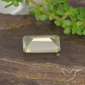 Color-Change Diaspore Gemstone in 7.1 x 4.2 mm Size for Sale, Color-Change Diaspore Stone in Very Pale Yellow Color