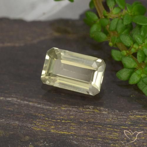 0.66 ct Yellow Color-Change Diaspore Stone, Natural Color-Change Diaspore in Octagon Step Cut Shape for Sale