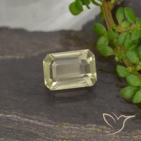 0.53 ct Yellow Color-Change Diaspore Stone, Natural Color-Change Diaspore in Octagon Step Cut Shape for Sale