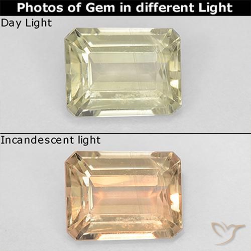 1.2 ct Octagon Cut Color-Change Diaspore, 7 x 5.4 mm From Turkey, Photo A