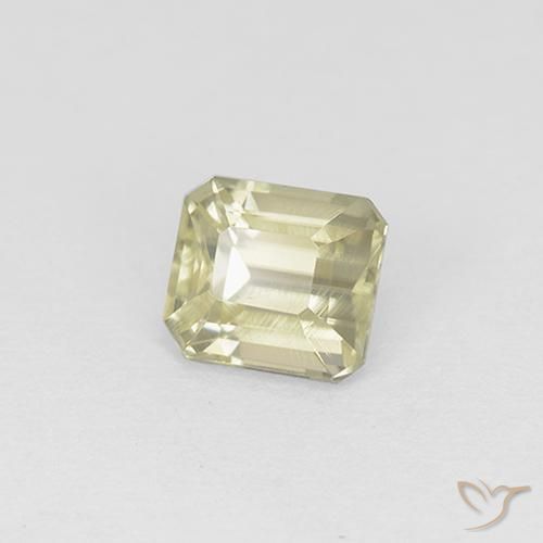1.07 ct Yellow Color-Change Diaspore Stone, Natural Color-Change Diaspore in Octagon Step Cut Shape for Sale