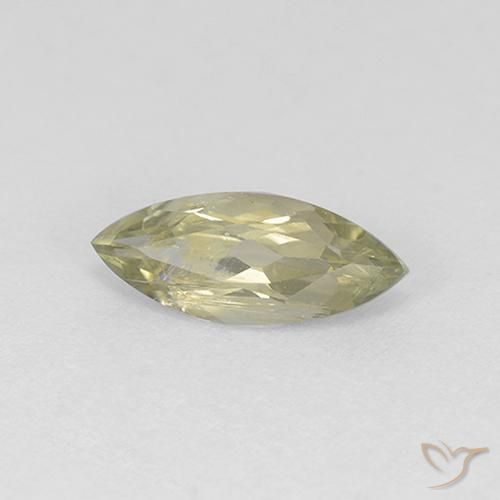 0.83 ct Yellow Color-Change Diaspore Stone, Natural Color-Change Diaspore in Marquise Facet Shape for Sale