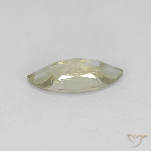 Color-Change Diaspore Gemstone in 9.8 x 4.1 mm Size for Sale, Color-Change Diaspore Stone in Light Yellow Color