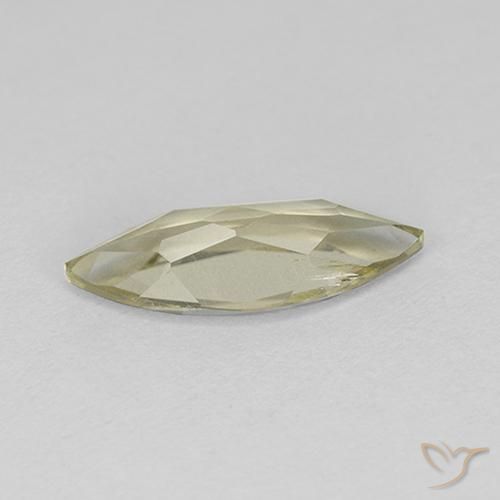 Color-Change Diaspore Gemstone in 10.9 x 4.4 mm Size for Sale, Color-Change Diaspore Stone in Light Yellow Color