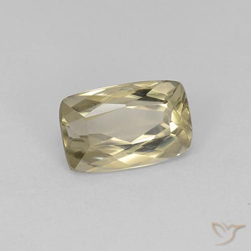 1.37 ct Yellow Color-Change Diaspore Stone, Natural Color-Change Diaspore in Cushion-Cut Shape for Sale