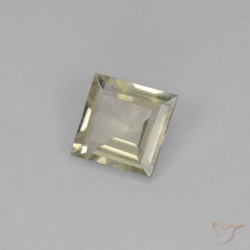 0.78 ct Yellow Color-Change Diaspore Stone, Natural Color-Change Diaspore in Square Step-Cut Shape for Sale