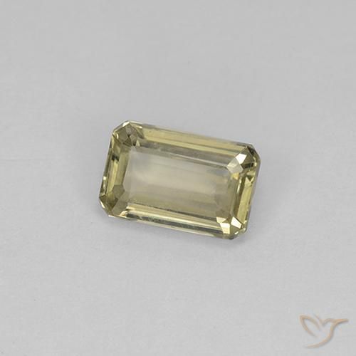 0.79 ct Yellow Color-Change Diaspore Stone, Natural Color-Change Diaspore in Octagon Step Cut Shape for Sale