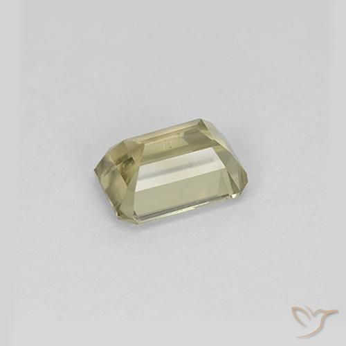 Color-Change Diaspore Gemstone in 6.6 x 4.5 mm Size for Sale, Color-Change Diaspore Stone in Light Yellow Color