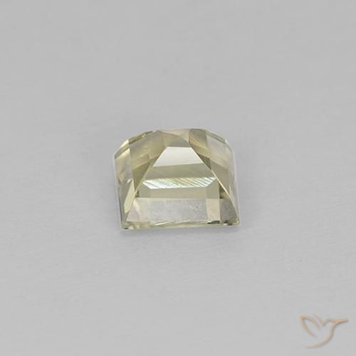 Color-Change Diaspore Gemstone in 5 x 5 mm (calibrated) Size for Sale, Color-Change Diaspore Stone in Very Pale Yellow Color