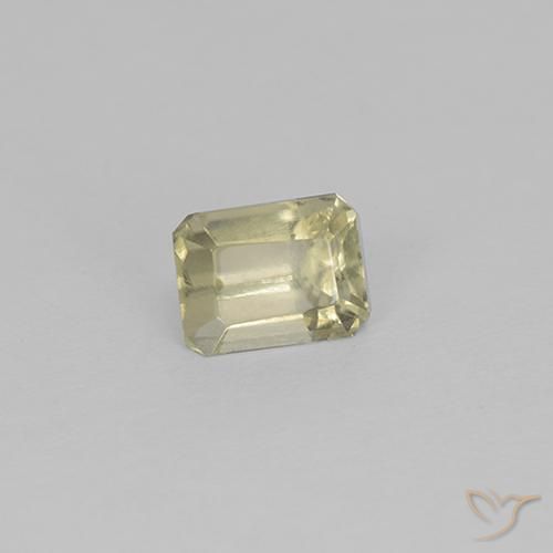 0.79 ct Yellow Color-Change Diaspore Stone, Natural Color-Change Diaspore in Octagon Step Cut Shape for Sale