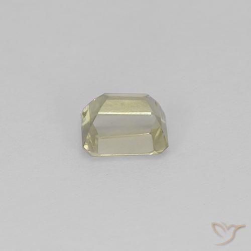 Color-Change Diaspore Gemstone in 5.5 x 4.1 mm Size for Sale, Color-Change Diaspore Stone in Light Yellow Color