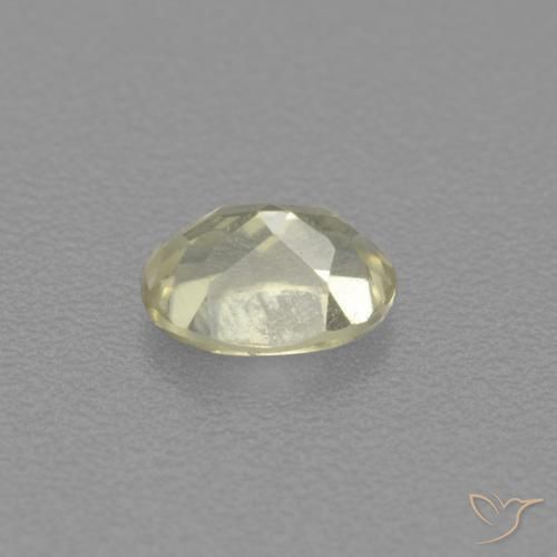 Color-Change Diaspore Gemstone in 5.5 x 3.9 mm Size for Sale, Color-Change Diaspore Stone in Light Yellow Color