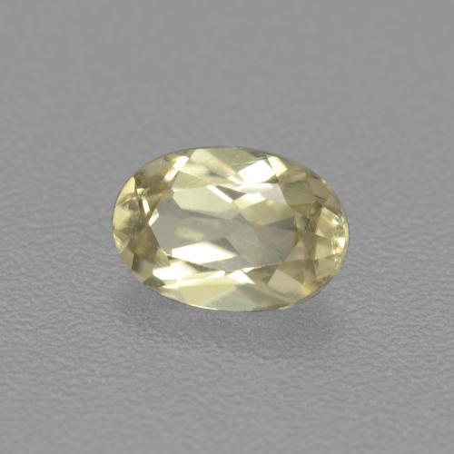 0.54 ct Yellow Color-Change Diaspore Stone, Natural Color-Change Diaspore in Oval Facet Shape for Sale