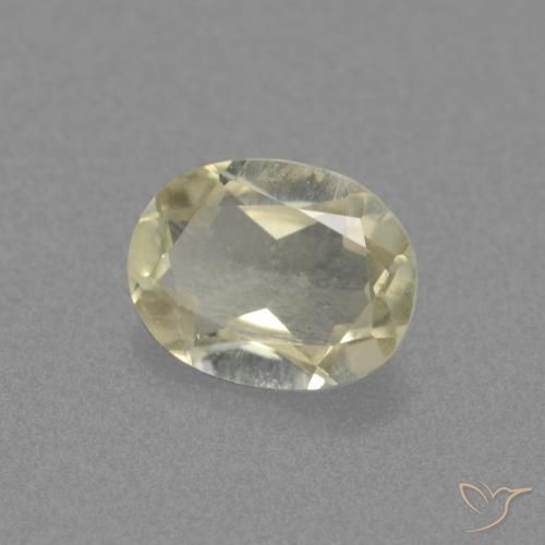 0.58 ct Yellow Color-Change Diaspore Stone, Natural Color-Change Diaspore in Oval Facet Shape for Sale