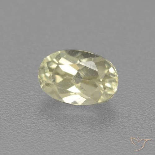 0.64 ct Yellow Color-Change Diaspore Stone, Natural Color-Change Diaspore in Oval Facet Shape for Sale