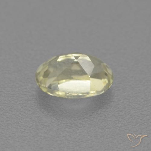 Color-Change Diaspore Gemstone in 6 x 4.2 mm Size for Sale, Color-Change Diaspore Stone in Light Yellow Color