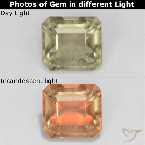 0.83 ct Octagon Cut Color-Change Diaspore, 5.5 x 5.1 mm From Brazil, Photo A