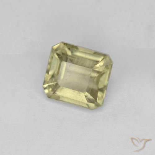 0.83 ct Yellow Color-Change Diaspore Stone, Natural Color-Change Diaspore in Octagon Facet Shape for Sale