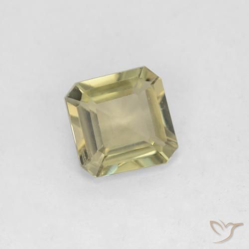 0.69 ct Yellow Color-Change Diaspore Stone, Natural Color-Change Diaspore in Octagon Facet Shape for Sale