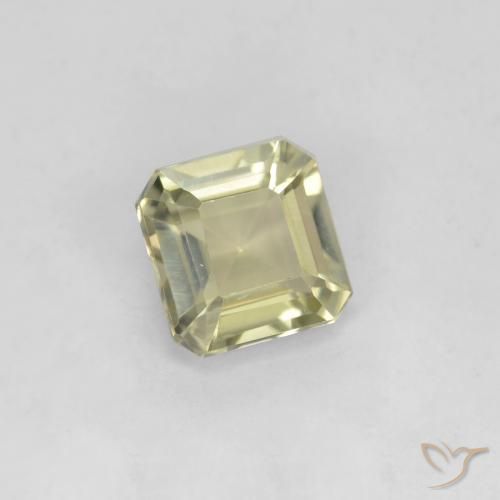 0.70 ct Yellow Color-Change Diaspore Stone, Natural Color-Change Diaspore in Octagon Facet Shape for Sale
