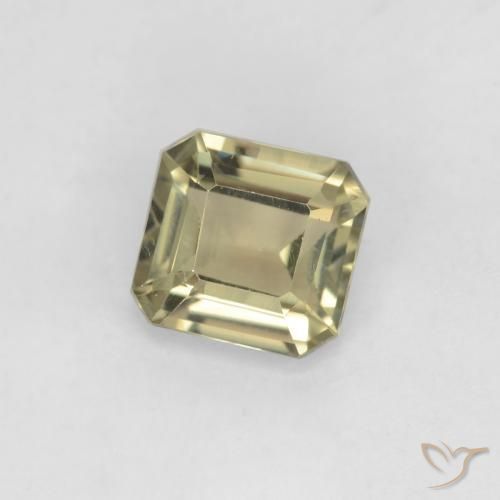 0.89 ct Yellow Color-Change Diaspore Stone, Natural Color-Change Diaspore in Octagon Facet Shape for Sale