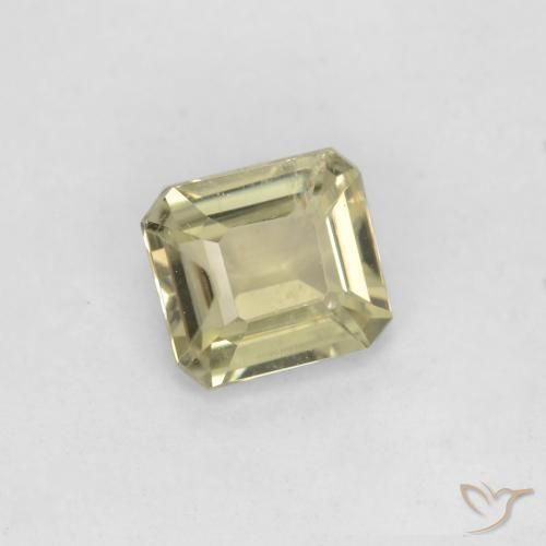 0.74 ct Yellow Color-Change Diaspore Stone, Natural Color-Change Diaspore in Octagon Facet Shape for Sale