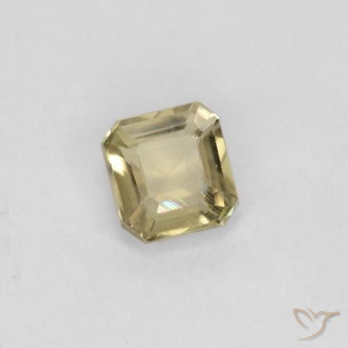 0.60 ct Yellow Color-Change Diaspore Stone, Natural Color-Change Diaspore in Octagon Facet Shape for Sale