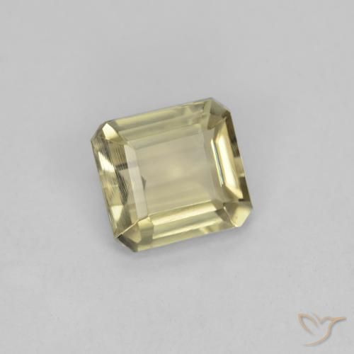 0.97 ct Yellow Color-Change Diaspore Stone, Natural Color-Change Diaspore in Octagon Facet Shape for Sale