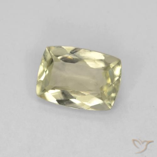 0.86 ct Yellow Color-Change Diaspore Stone, Natural Color-Change Diaspore in Cushion-Cut Shape for Sale