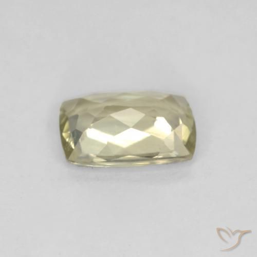 Color-Change Diaspore Gemstone in 7 x 5 mm (calibrated) Size for Sale, Color-Change Diaspore Stone in Pale Yellow Color